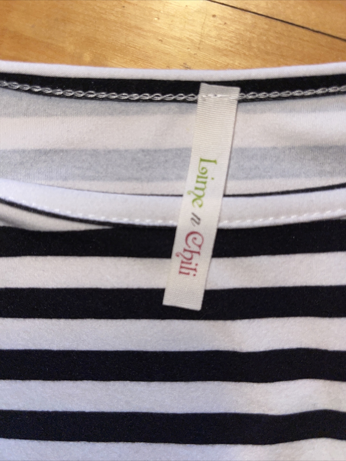 Lime n Chili Women’s Striped Dress 3/4 Sleeve Size Medium