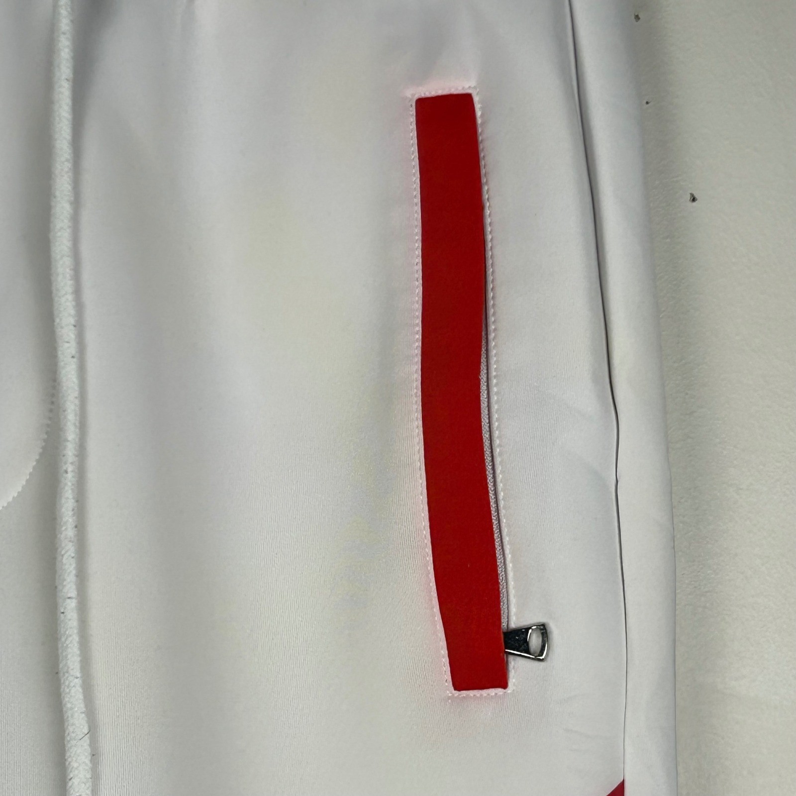 Rockstar Original Jabez Track Pants Men M White Red Blue Moto Streetwear Joggers