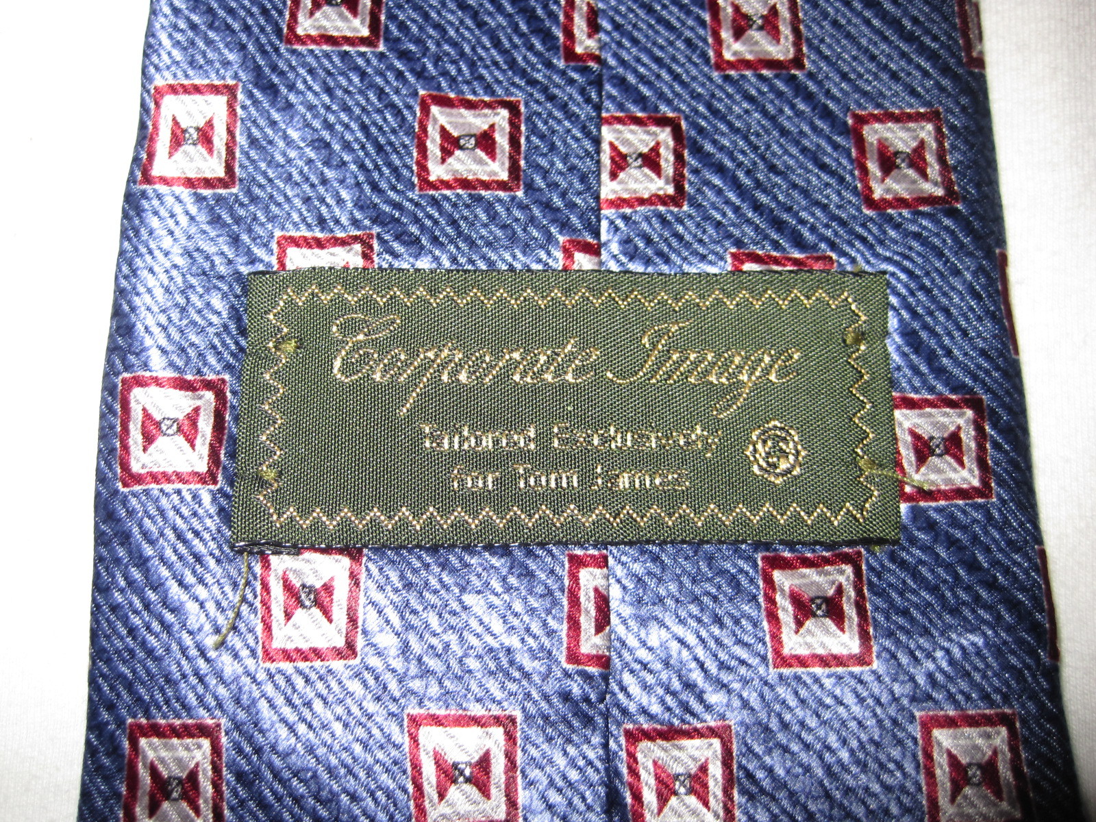 57 x 3.75 Blue Red SILK Tie Necktie Corporate Image (1127)
