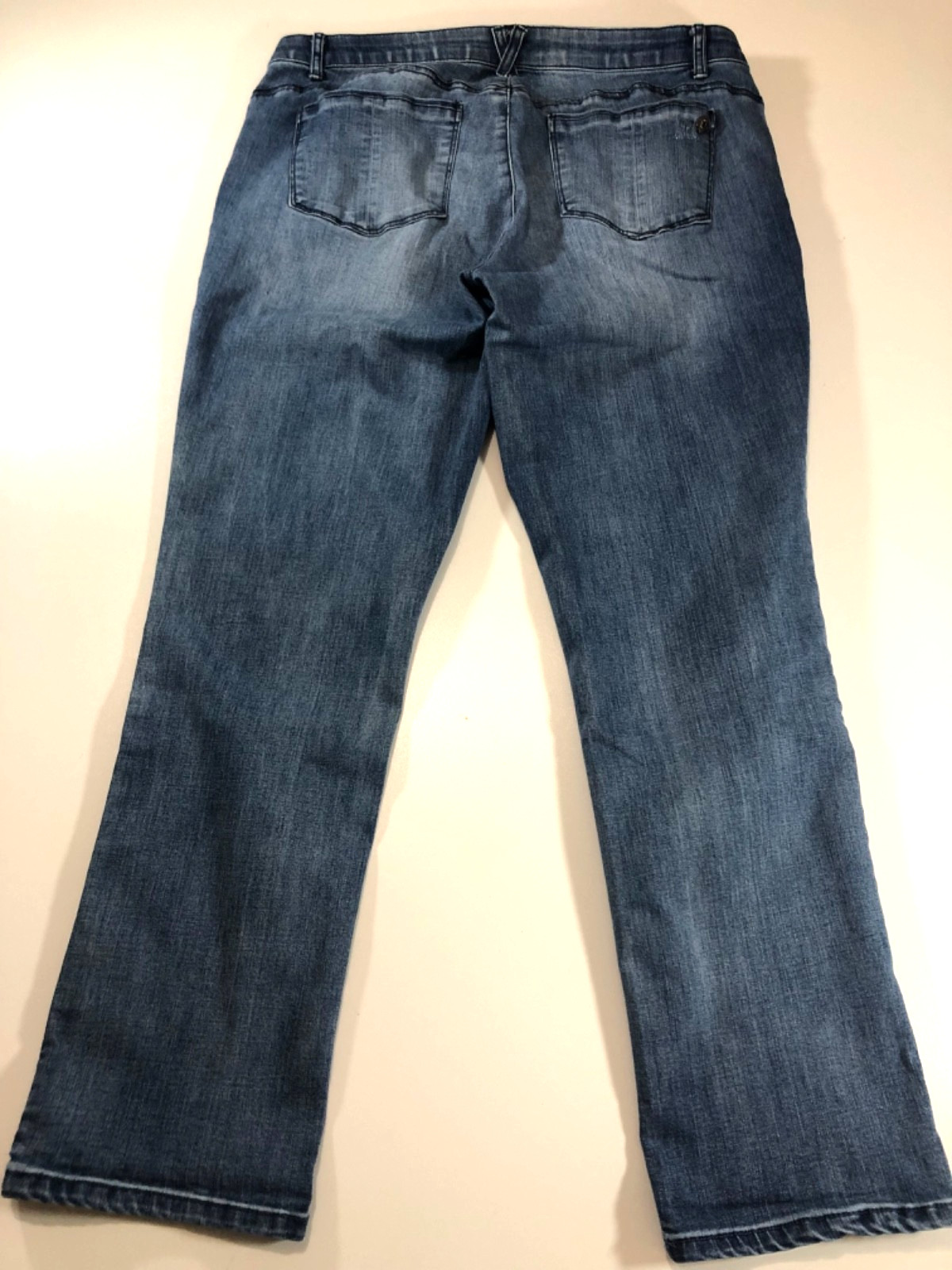 Democracy Ab Technology Womens Jeans Size 14 Blue Denim Mid Rise Stretch