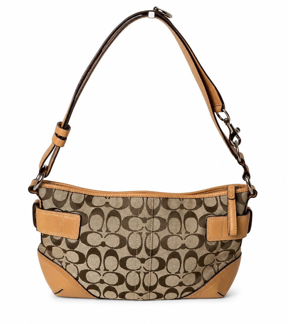COACH Soho Vintage Signature Jacquard Leather Hobo Shoulder Bag EXCELLENT!!