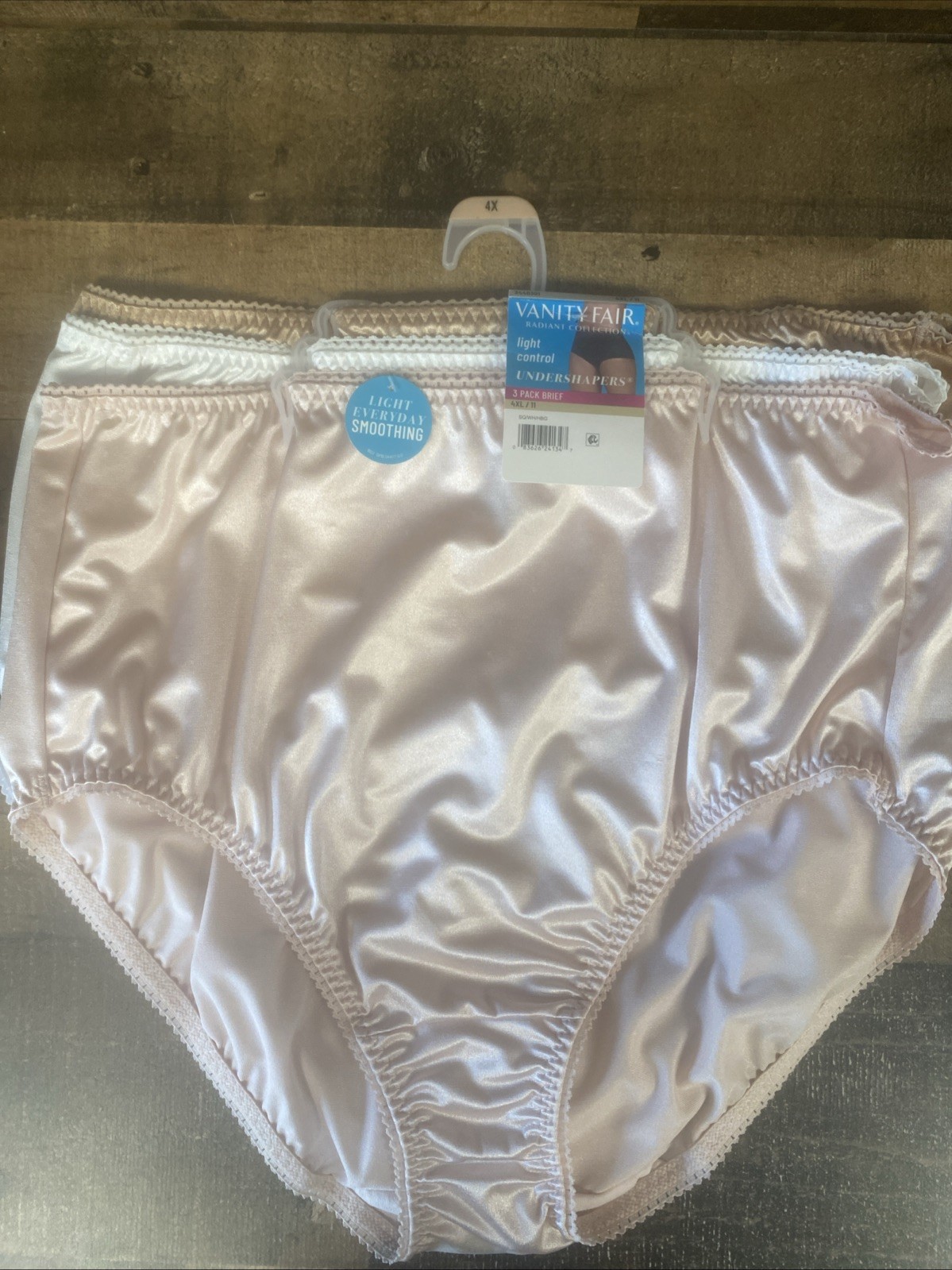 Vanity Fair Radiant Collection Light Control Undershapers 3 Pk Briefs 4XL/11 New