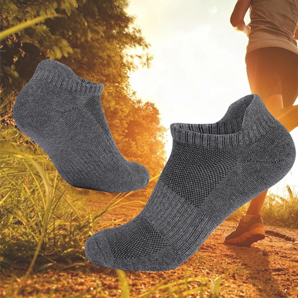 5 pairs Cotton Men’s Running Socks Thick Wear-Resistant Absorbent Deodorant Outd