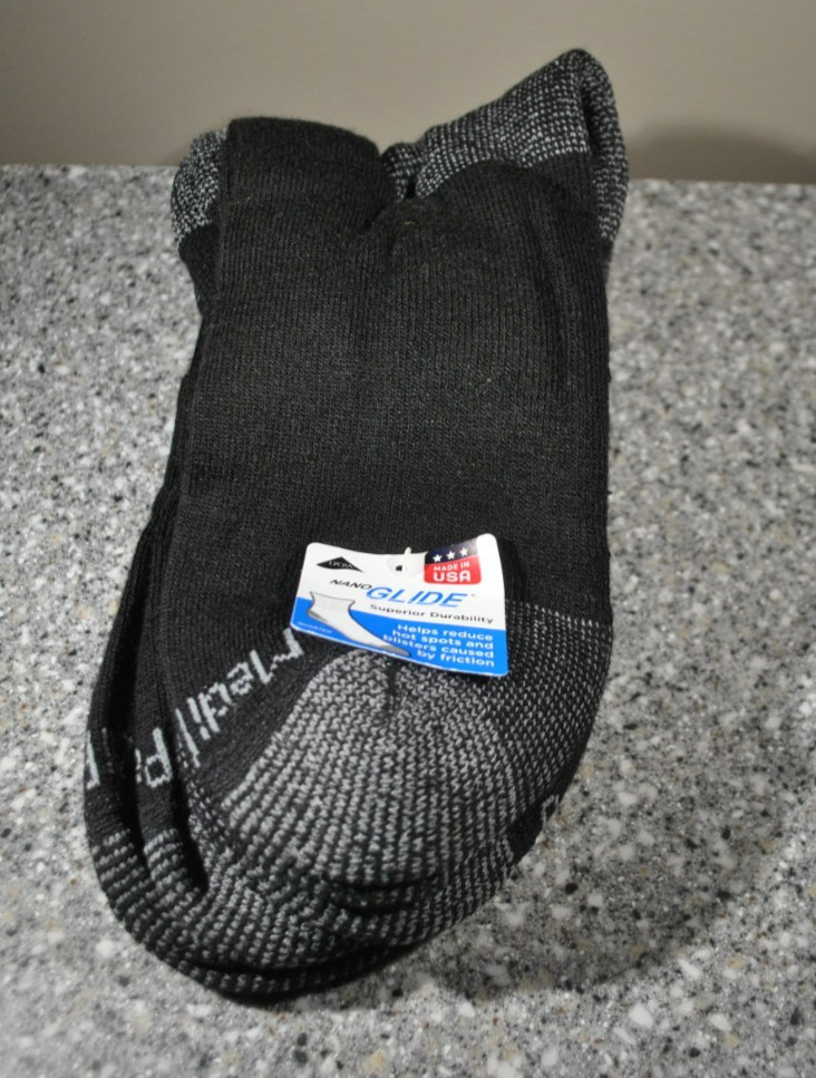 MediPeds Diabetic Non-Binding Crew Sock Men’s Size XL 4 Pair Black, NWT
