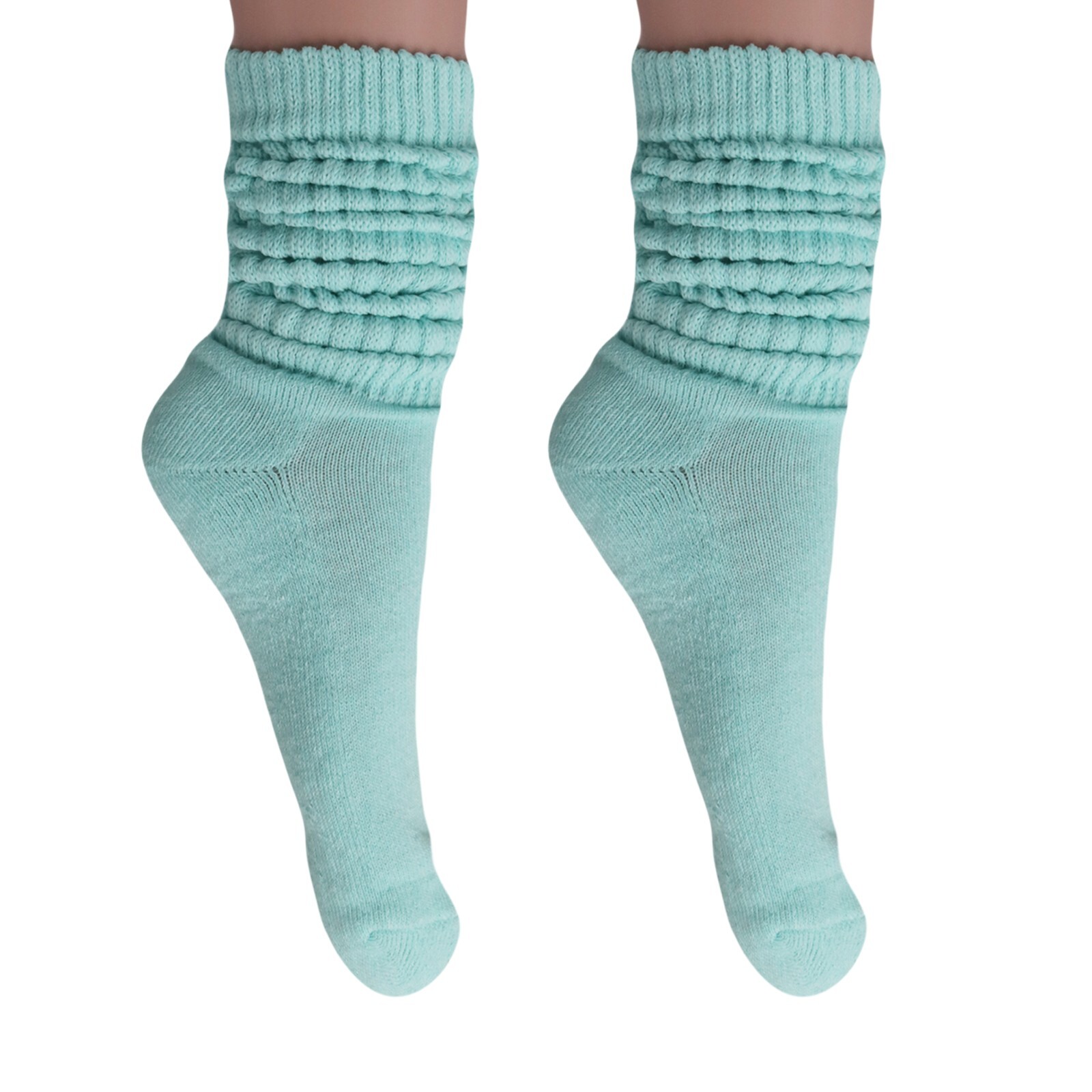 Slouch Socks Women and Men Extra Tall Heavy Socks 2 PAIRS Size 9-11