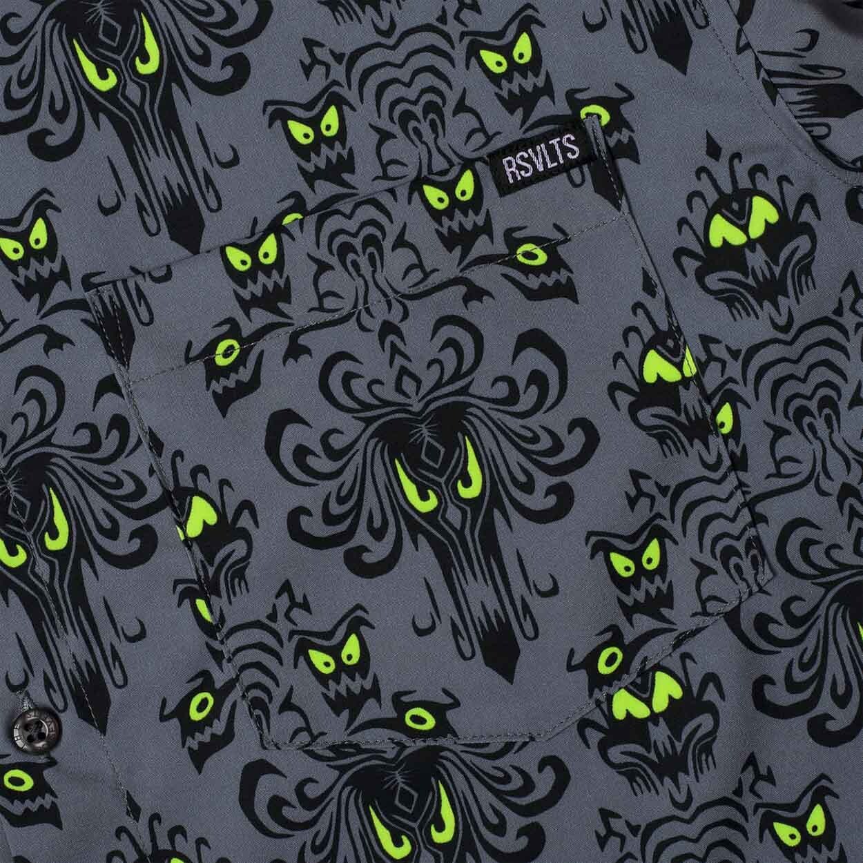 Disney’s Haunted Mansion “Wall Creeps” Short Sleeve Shirt – Men XL Large RSVLTS