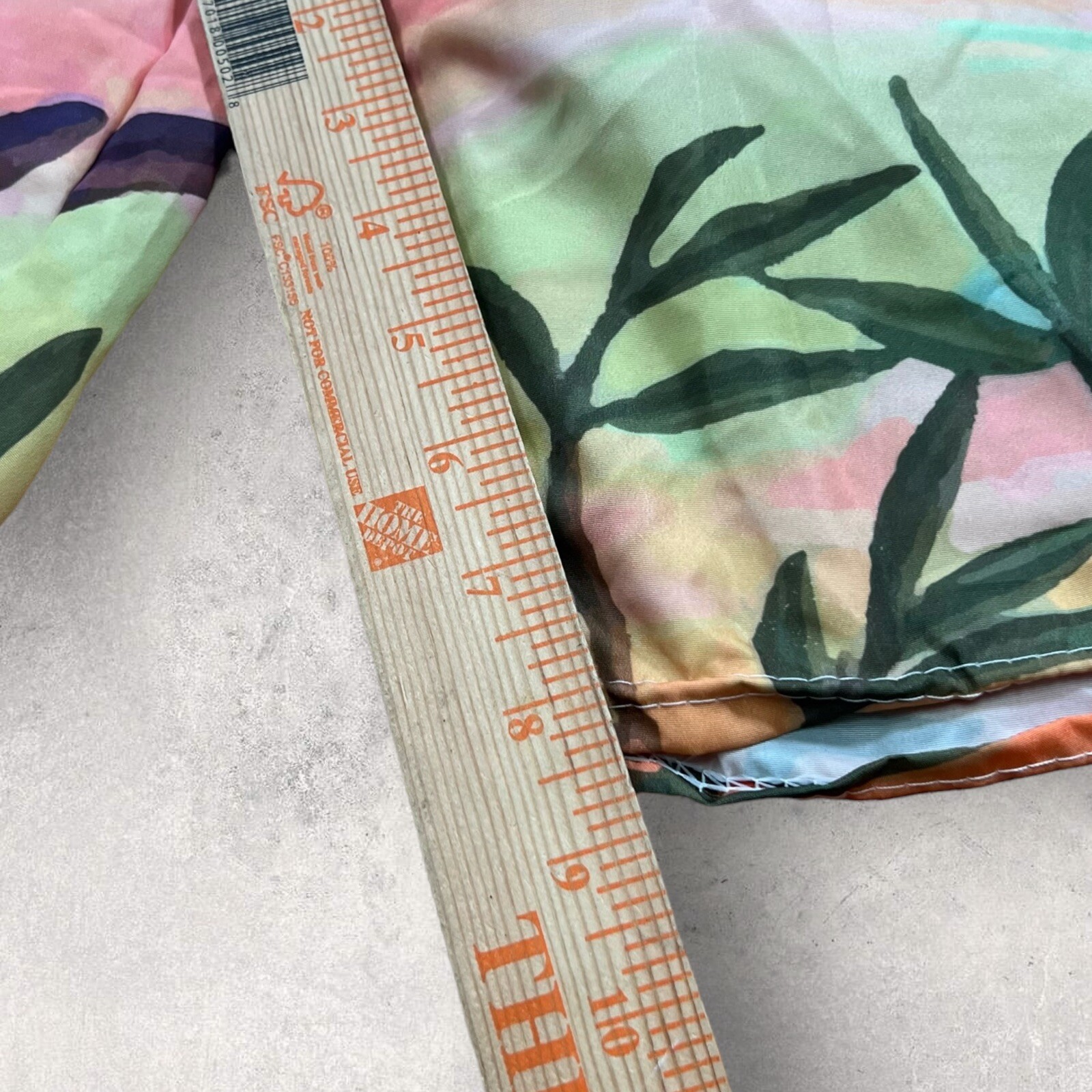 Dragon Ball Z Shorts Mens 26 Blue Ombré Swim Trunks Elastic Waist Goku Palm Tree