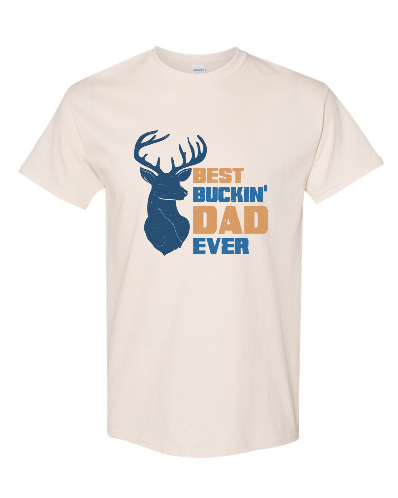 BEST DAD EVER Sand color T-Shirt Fathers Day Gift at all Times