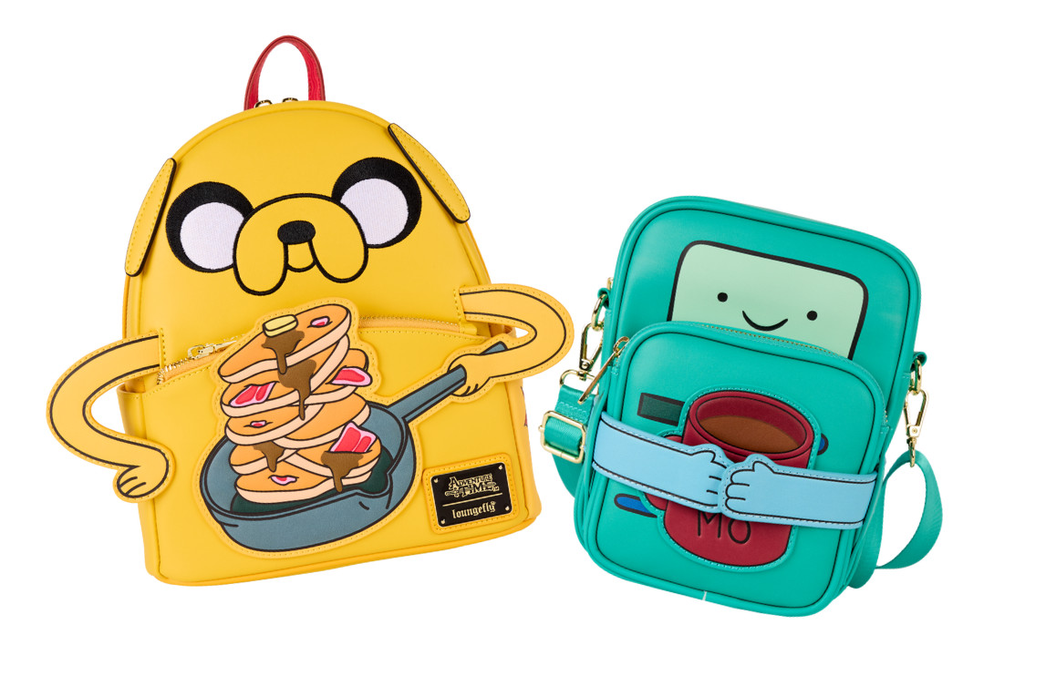 (Big Sale) Loungefly Adventure Time Jake & BMO Cosplay Backpack Crossbody Set