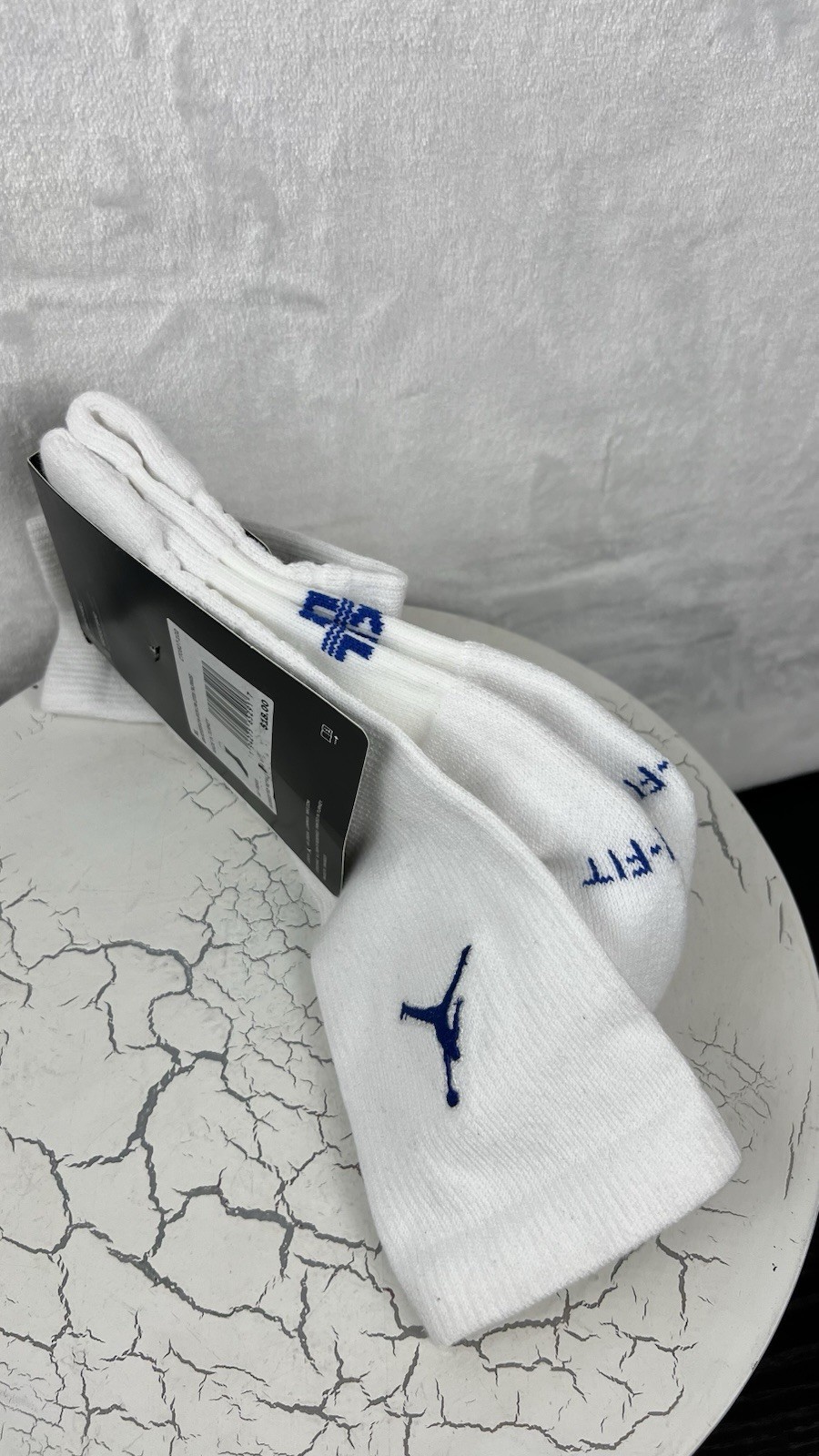 Nike Air Jordan Everyday Dri-Fit Crew Socks 1 Pairs White Men’s Size XL 12-15