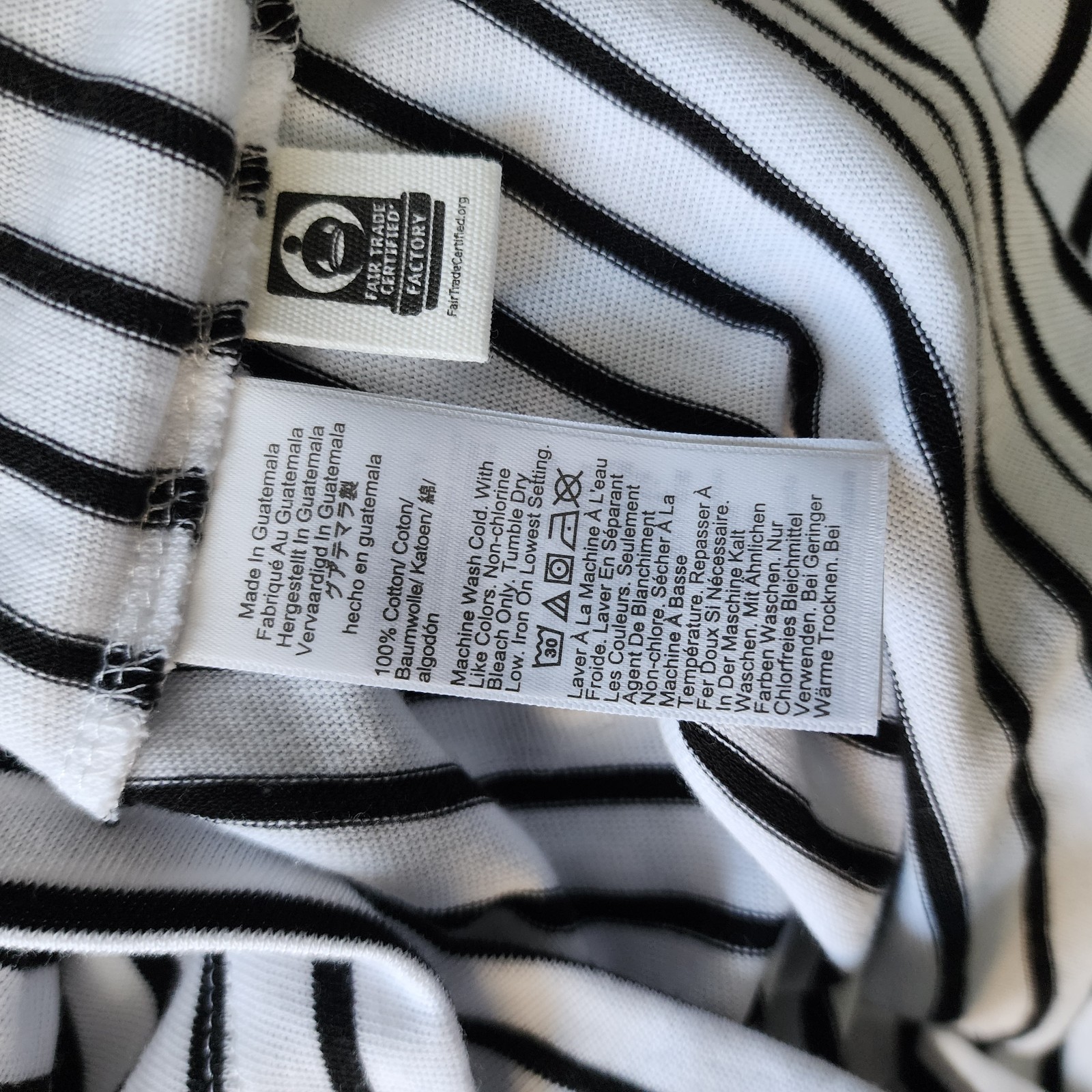 Madewell Top Womens Size Small Relaxed Raglan Cotton Jersey Black Striped NWT