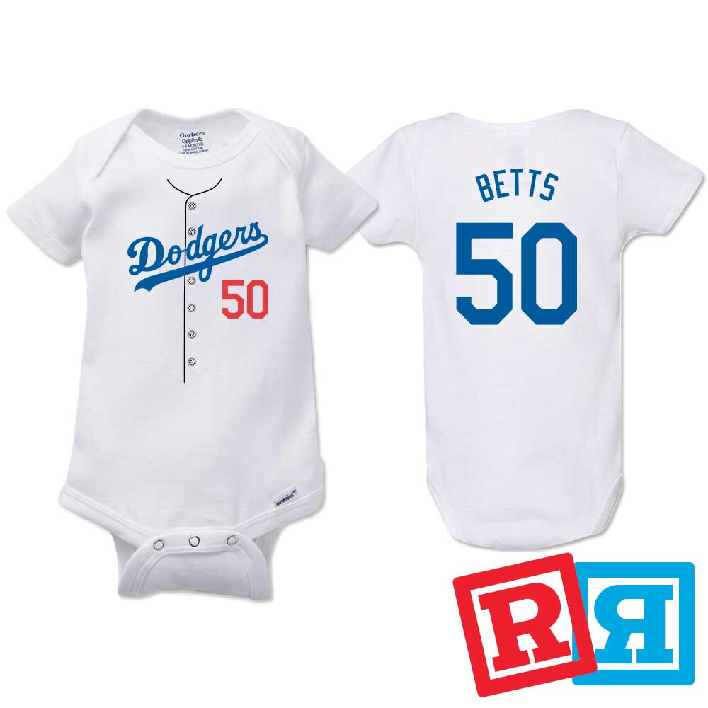 Mookie Betts LA Dodgers Baseball Player Gerber Baby Onesie® Cotton Bodysuit