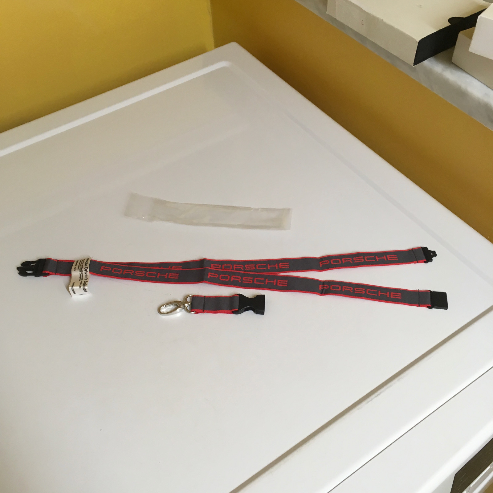 PORSCHE DESIGN PCNA LTD. EDITION PORSCHE RACING LANYARD FOR KEYS/ID FROM 2014.