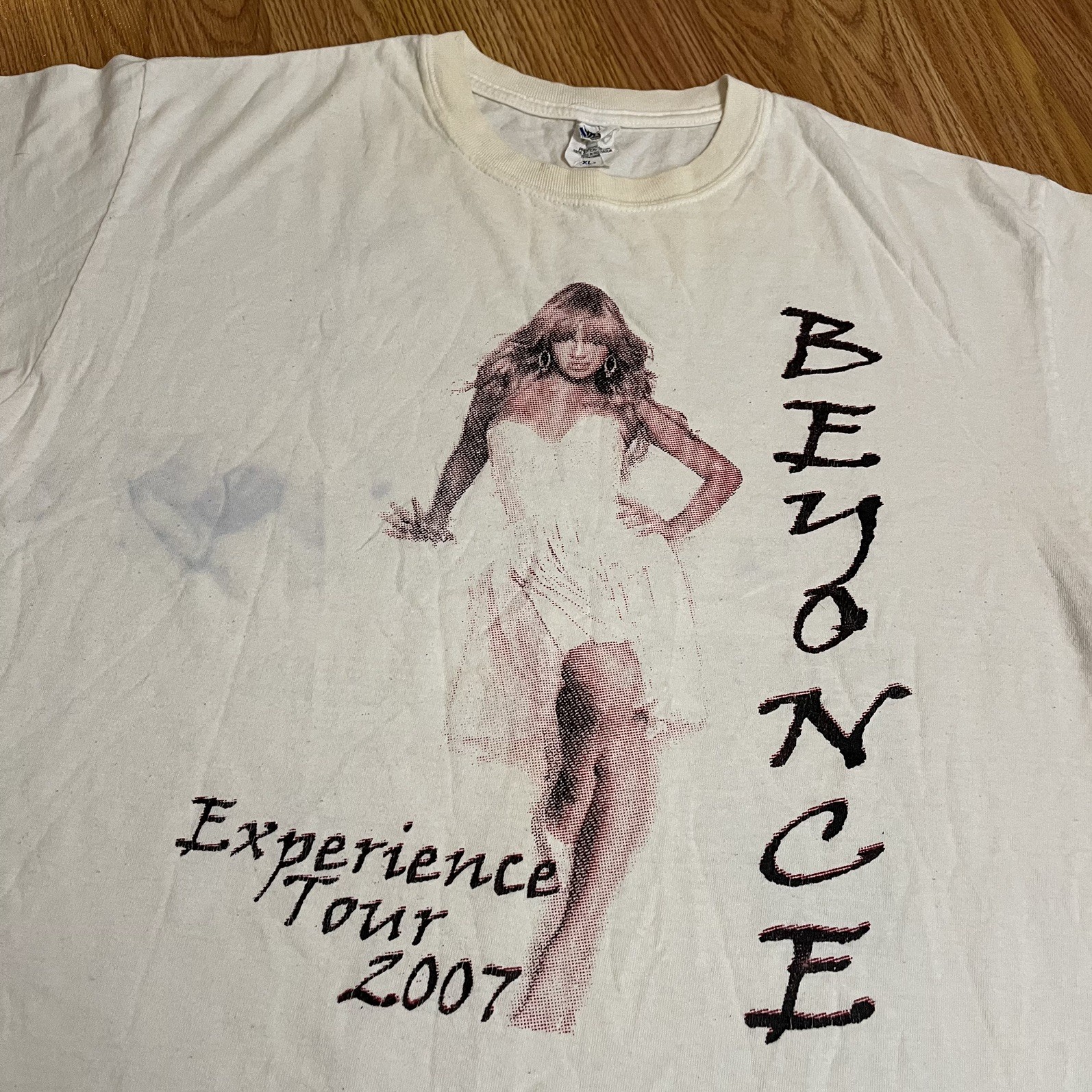 VINTAGE BEYONCÉ TOUR SHIRT SIZE XL 2007 EXPERIENCE ROBIN THICKE RARE VTG RAP TEE