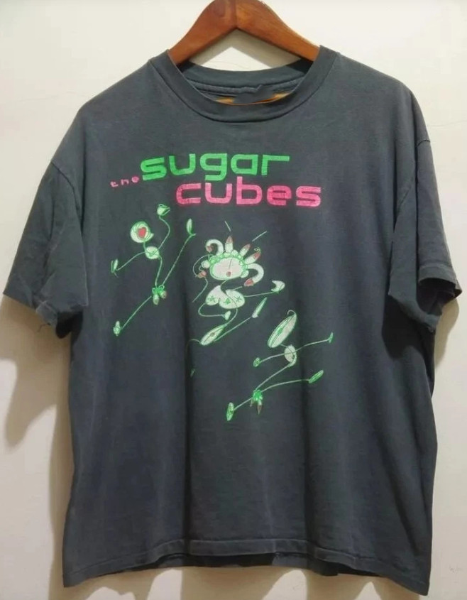 The SugarCubes Basic Black T-Shirt Unisex Cotton S-5XL GE340