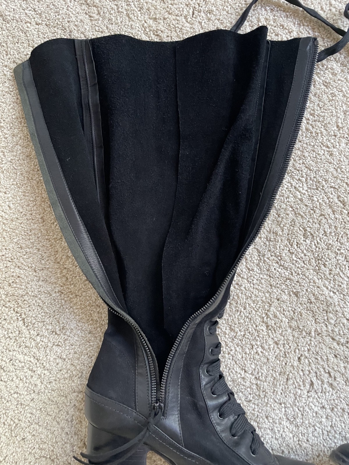 Rag and Bone Knee-High Lace-Up Boots Size 36.5