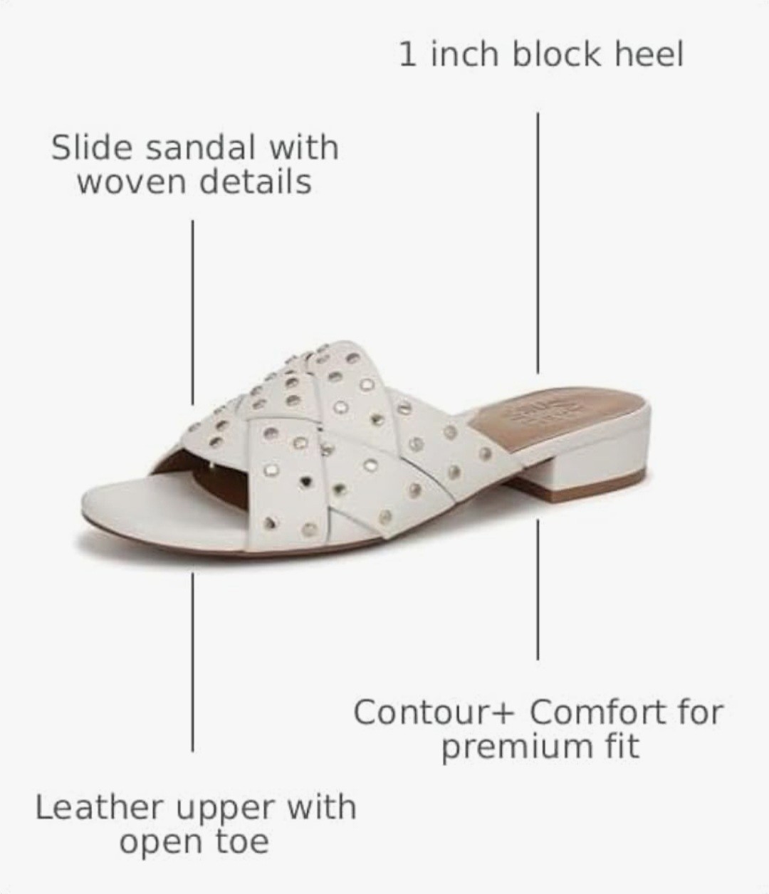 New Naturalizer Morena Sandal In Warm White Leather, Gold Accents, Size 5M