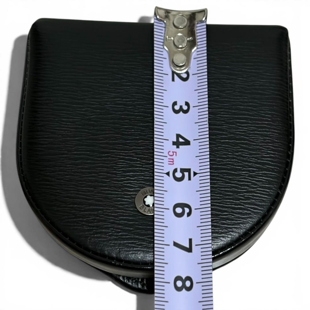 MONTBLANC Meisterstuck Coin Case Horseshoe Black Leather Mint 35637