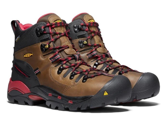 Keen Pittsburgh Steel Toe 6″ Waterproof Boot Bison Brown 1007024 Retail $214.99