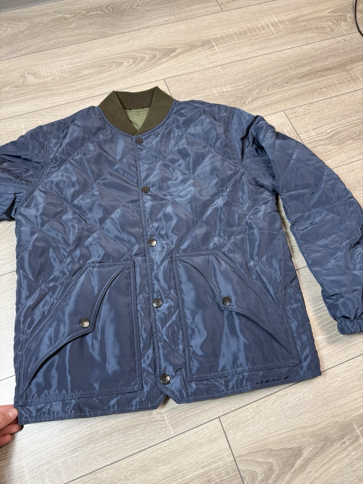 nylon RRL Double RL Reversible Quilted Liner Jacket Embroidered Western Cowboy M