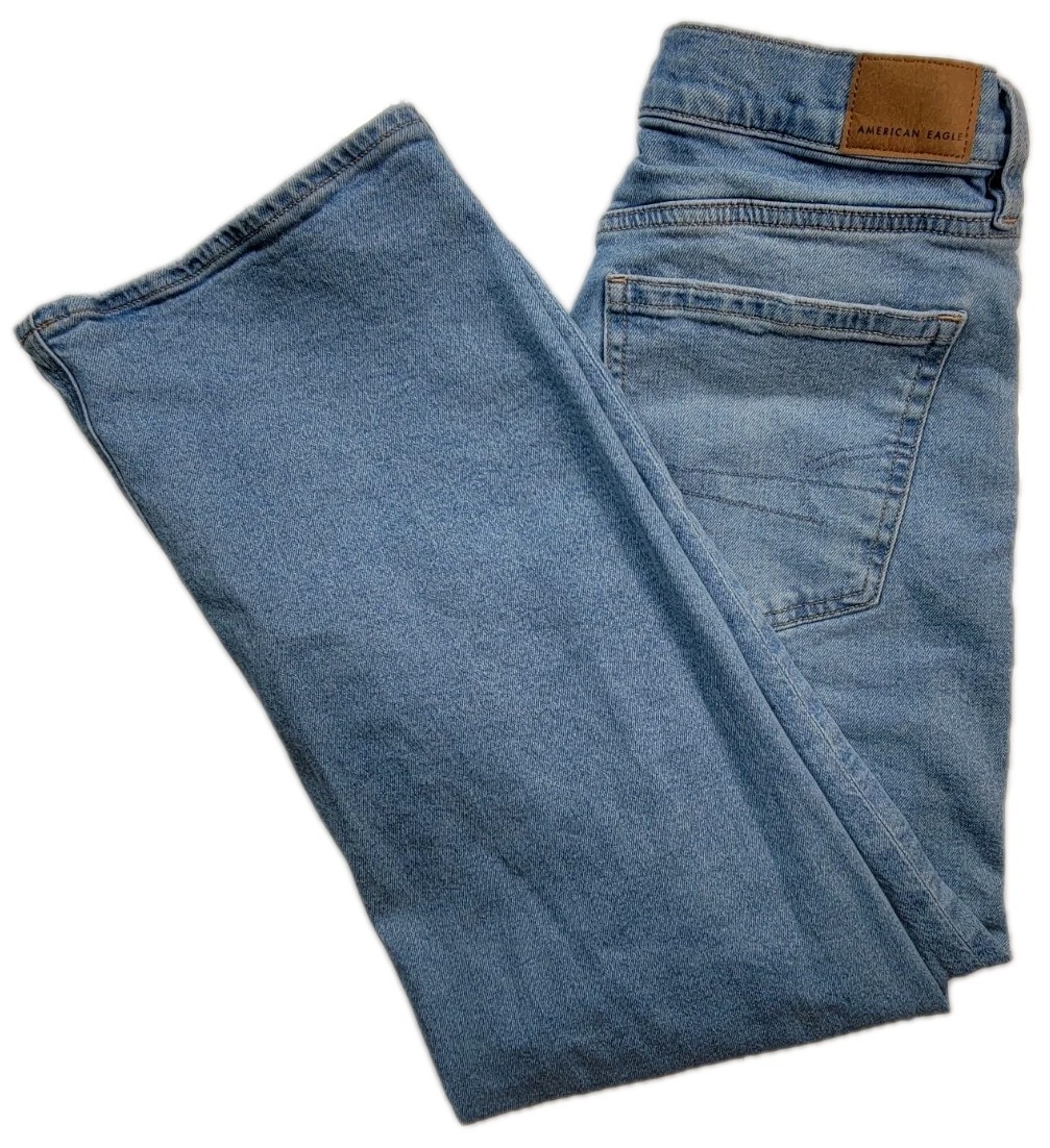 American Eagle Stovepipe Jeans Strigid Womens Size 8 Light Wash