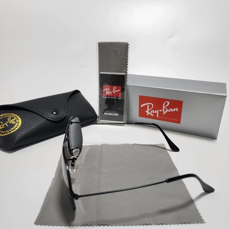 Ray-Ban RB3025 Aviator Sunglasses W0879 Gunmetal Frame Grey Lens 58mm New