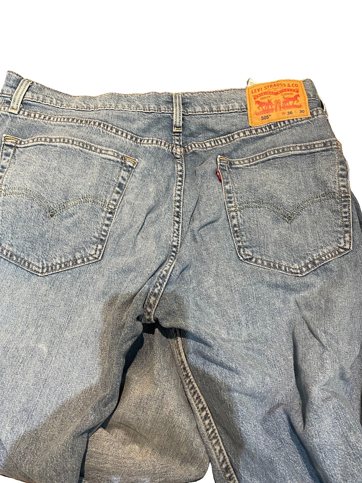 Levi’s® 505® Men’s Regular Fit Jeans Light-Stonewash, 36W x 30L. NEW SEALED!!!