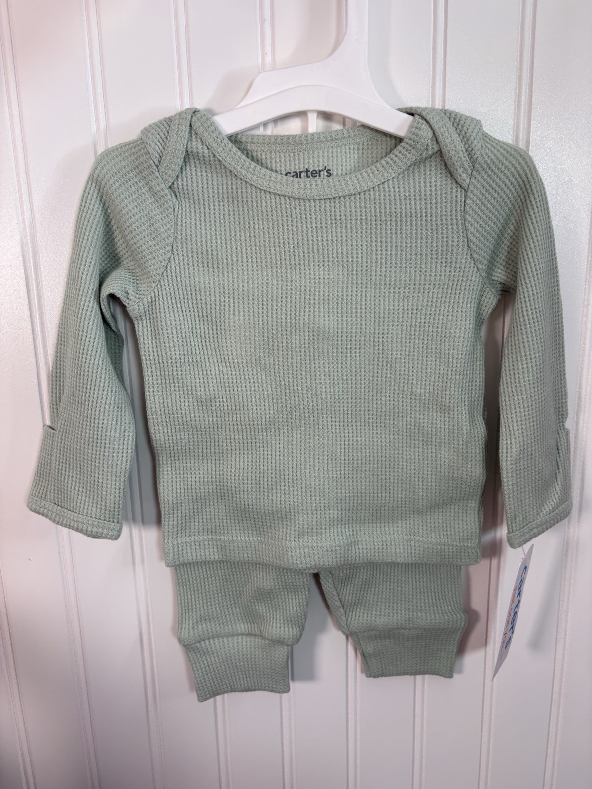 Carter’s Just One You Baby 2-piece Thermal Set Sage Green NB 3M 6M 9M 12M 18M