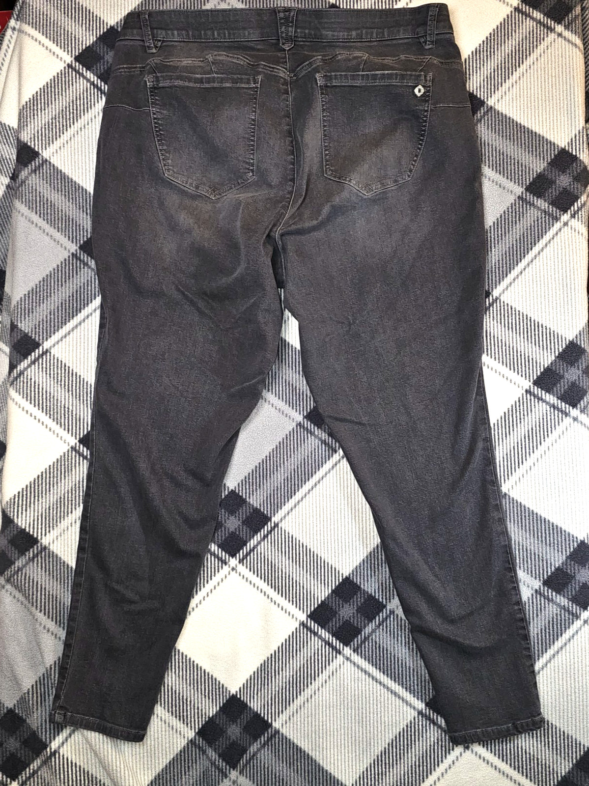 Democracy “Ab” Solution Grey Womens Straight Jeggings Jeans 22W