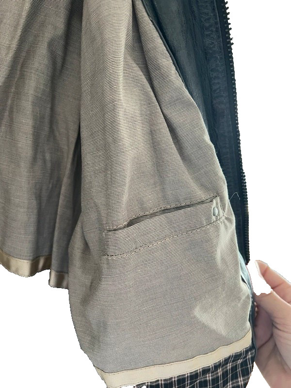Milestone leather jacket size 44 leather jacket grey Santinti top