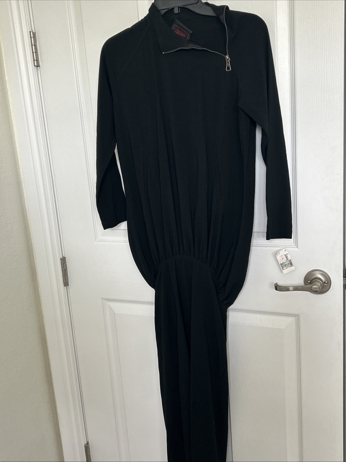 Vtg Jean Paul Gaultier Paris Classique 4 Long Black New Dress Long 3/4 Sleeve