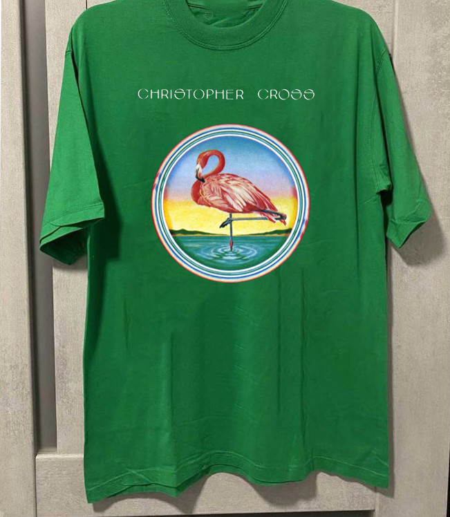 Christopher Cross – Christopher Cross Album T Shirt Green All Size OB1015