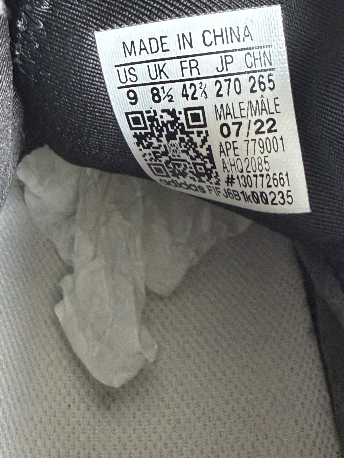 Size 9 – adidas Yeezy Quantum Mist Slate