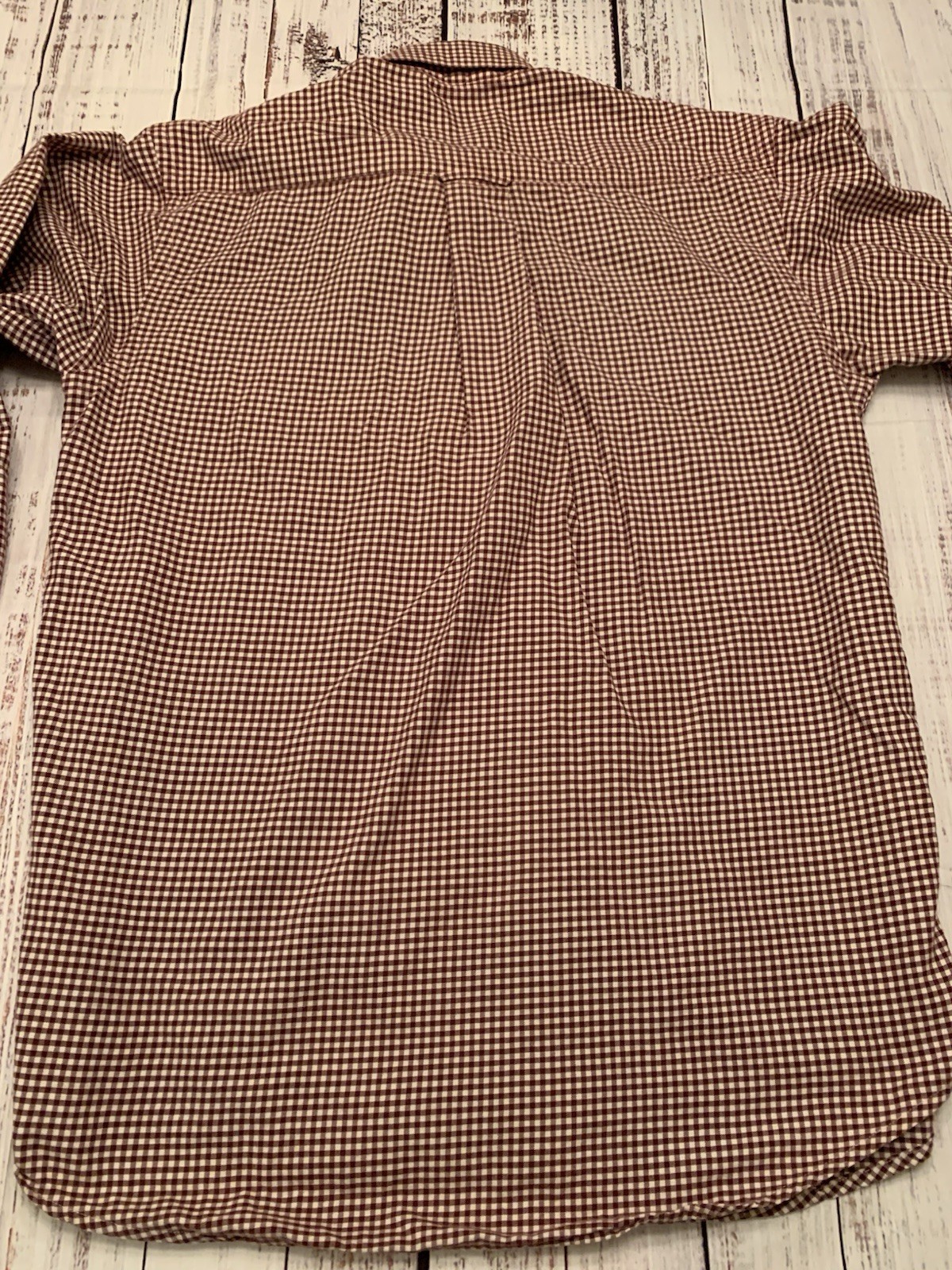 ORVIS Large Red Check Button Front Shirt Long Sleeve Men (see description)