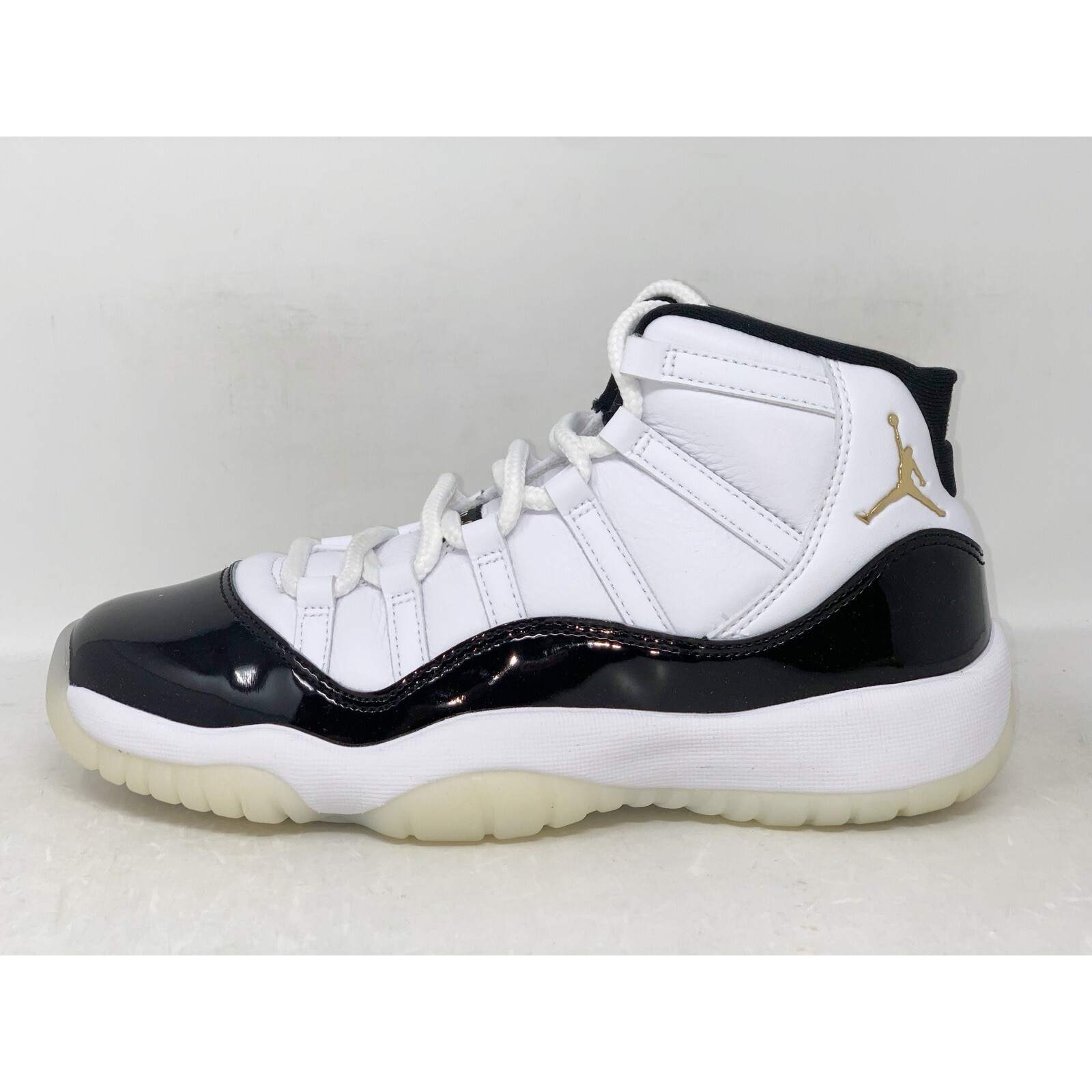 Air Jordan 11 DMP Gratitude White Sneakers, Size 4.5Y / 6W 378038-170