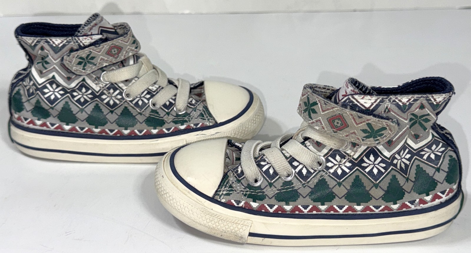 Converse Chuck 70 Ash Stone Holiday Sweater Winter Snowflake High Sneaker Shoe 8