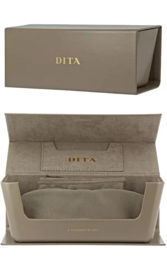 Authentic DITA LXN-EVO DTS403-A-01 Sunglasses in Matte Black and Gold with Gray