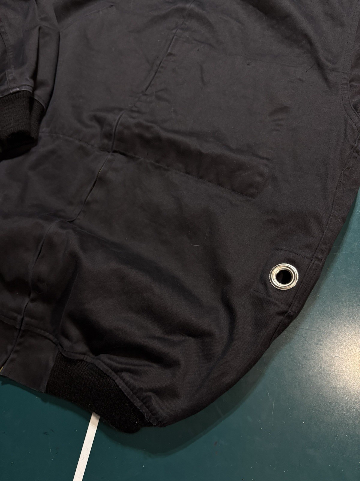 VTG 1991 French Police Dog Handler Bomber Jacket J. Veyrier Black 100L DMC Zip