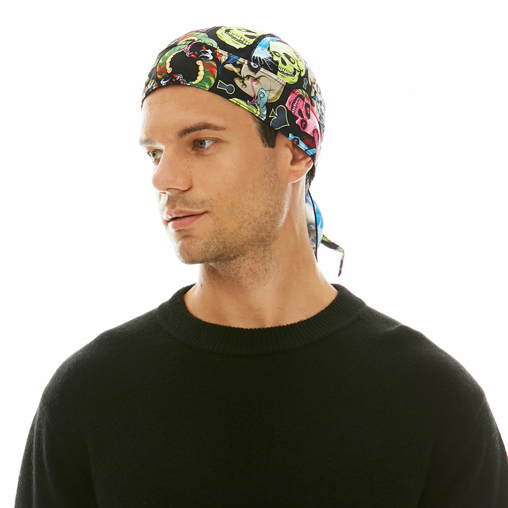 Cooling Helmet Liner Do Dew Rag Skull Cap Beanie Bandana Head Wrap Hat for Men