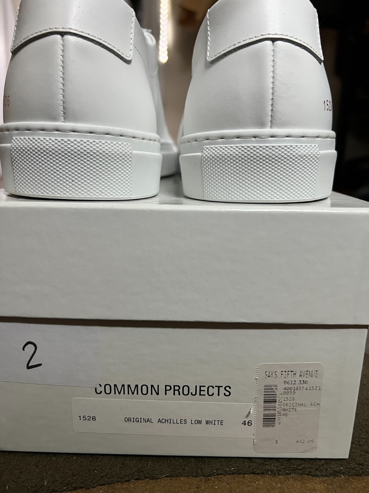 Common Projects Achilles Low White EUR 46 US 13