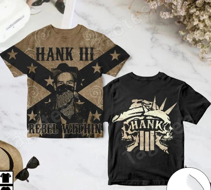 Special Hank Williams III Rebel Within All Over Print 3D All Sizes Shirt SE1837