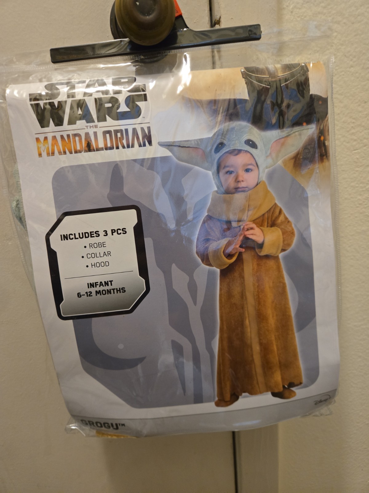 NEW Baby Yoda Grogu Halloween Costume -Star Wars Mandalorian -Infant 6-12 Months