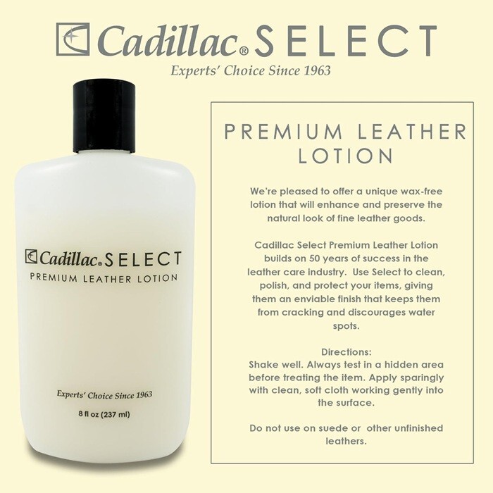 Select Leather Lotion Cleaner and Conditioner- for Handbags, Sofas, Jackets, Fur