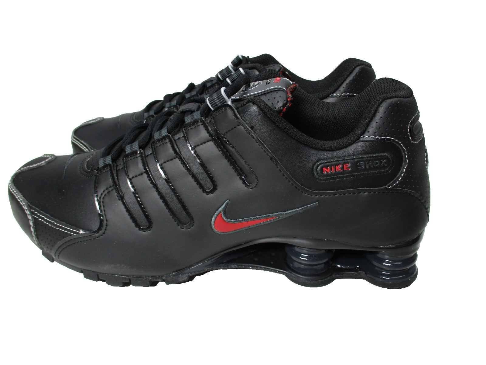 Nike Shox NZ Black Black Varsity Red Sneaker Shoes Mens Size 10.5