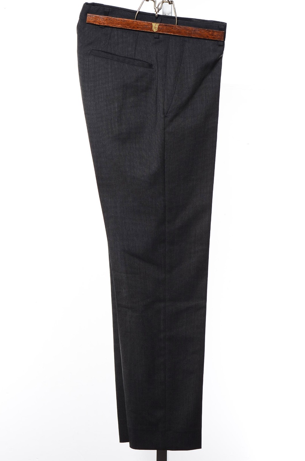36 Strellson Gray Nailhead Worsted-Wool 2-Piece Suit 31×29.5 Trousers Jacket XS