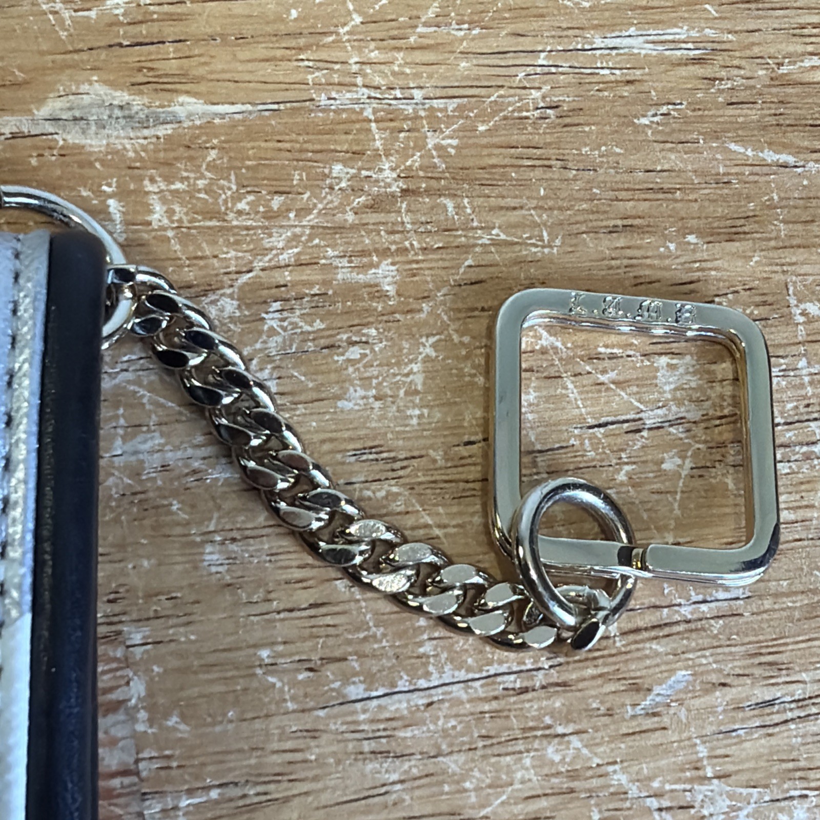 L.A.M.B Gwen Stefani Alchemy Key Chain Wallet Black And White Very Nice