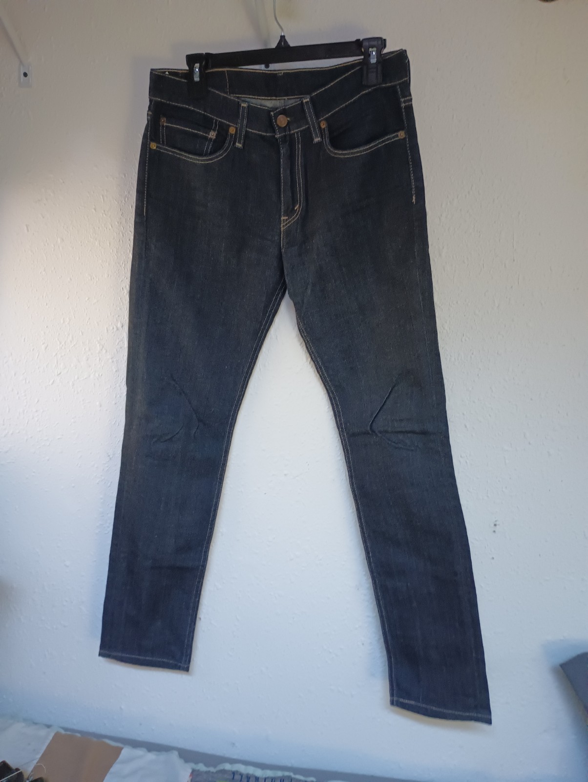Levi’s 511 Men’s Dark Blue Skinny Fit Red Tab Stretch Denim Jeans Size 31 X 32
