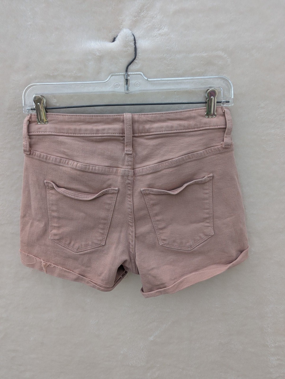 Universal Thread Rose Pink Raw Hem Denim Shorts