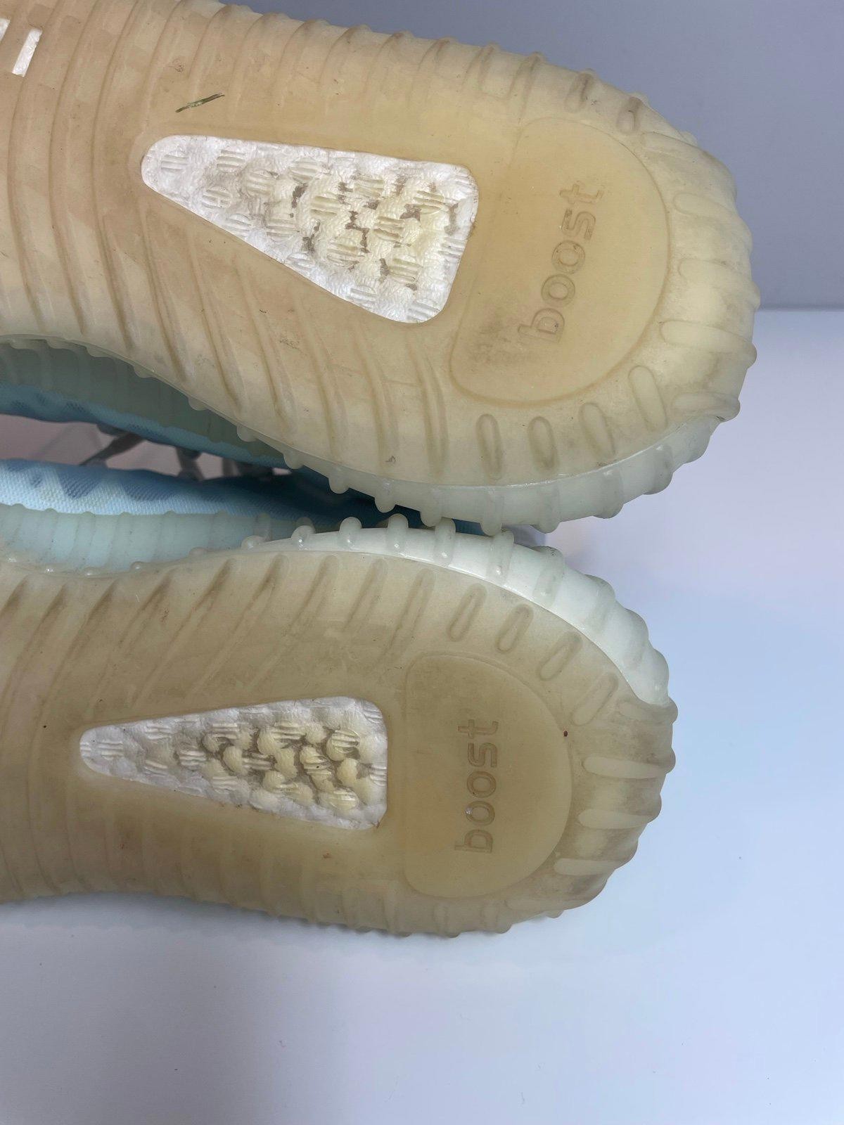 Yeezy x Adidas Blue/White Mesh Boost 350 V2 Mono Ice Sneakers Size US 6.5 39.5