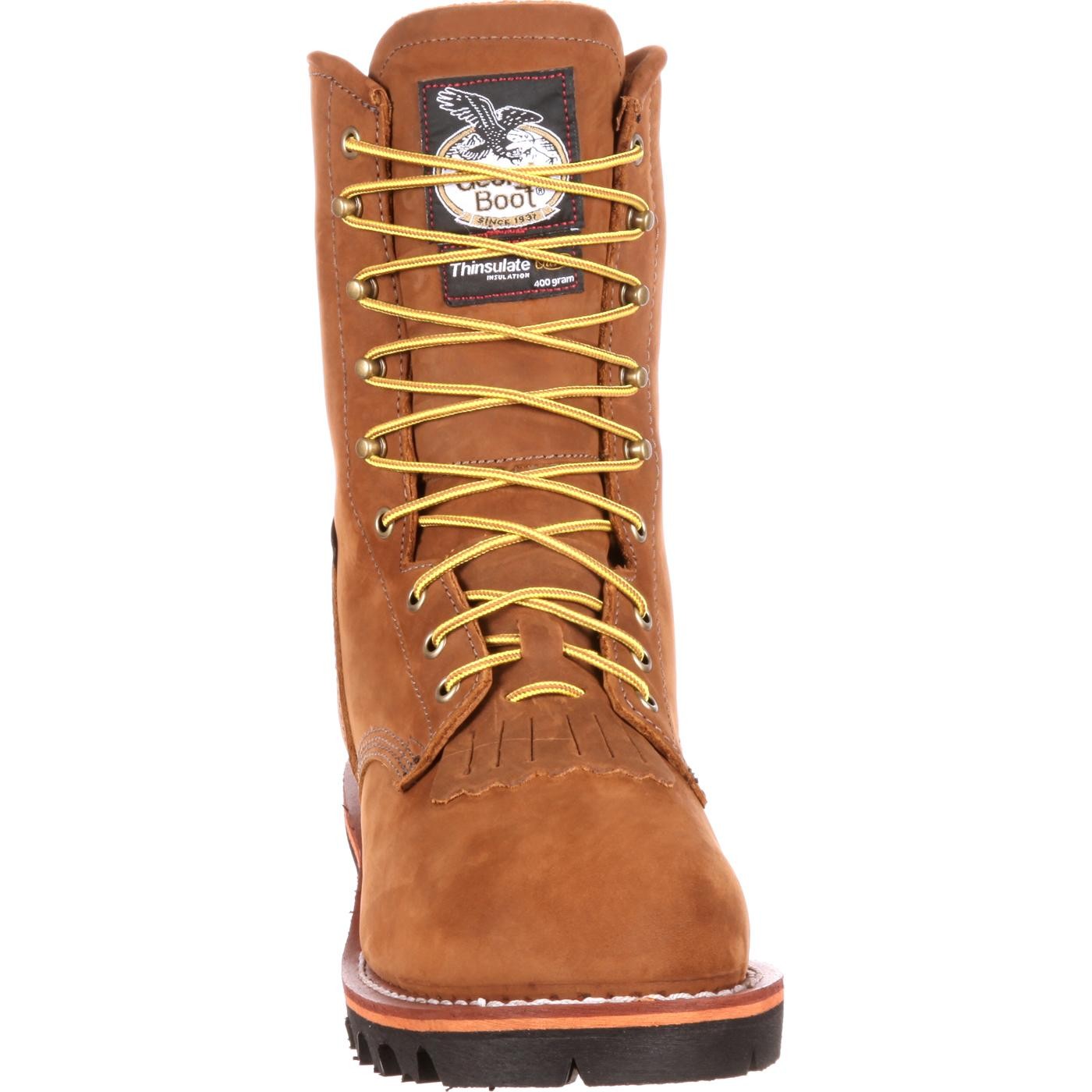 Georgia Boot G9382 Steel Toe Logger Boot, GORE-TEXÂ® Waterproof, 400G Insulated